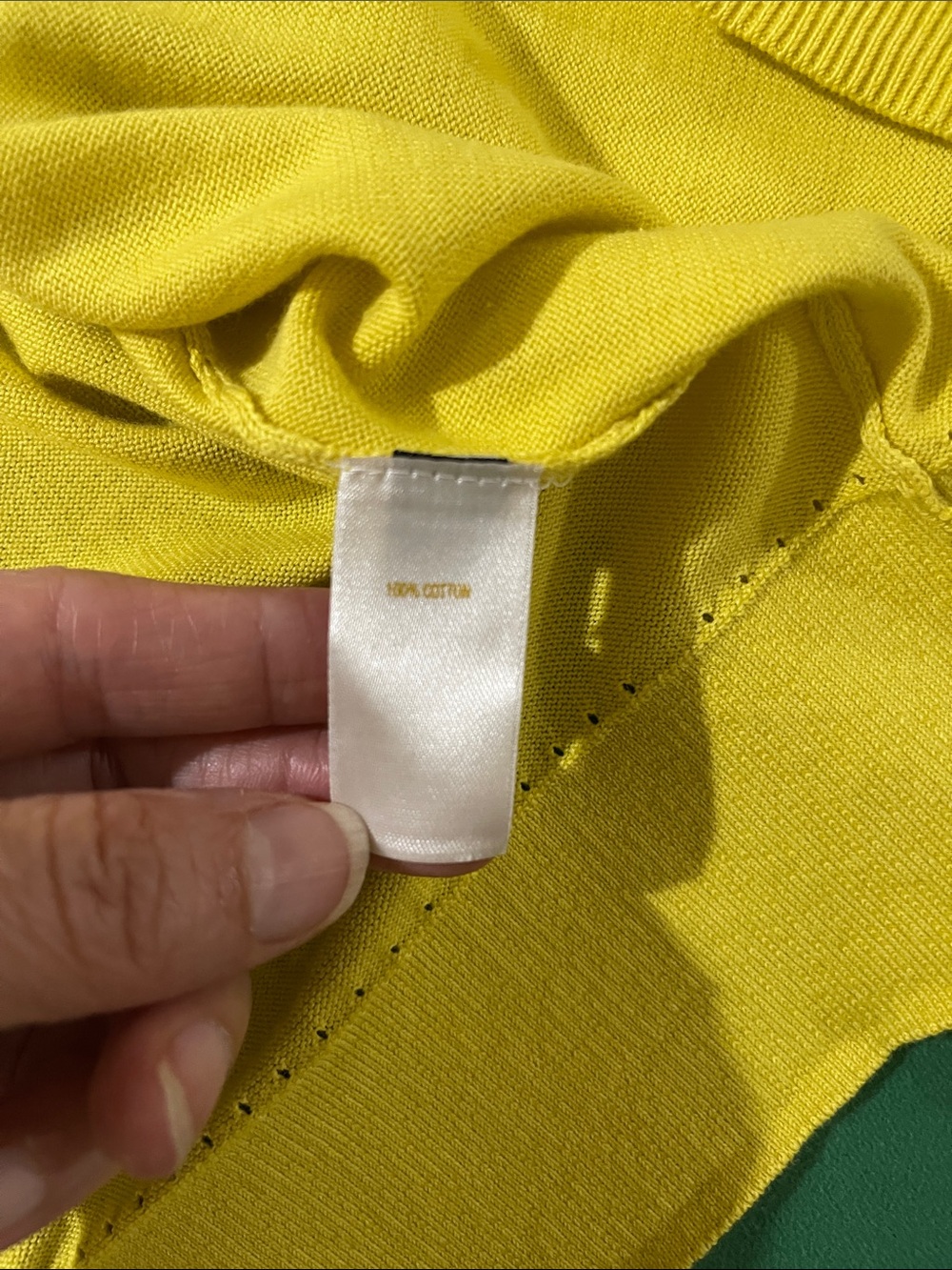 NWOT Kate Spade Beautiful Yellow Embellished V-Neck Button Cardigan SZ Large - Picture 11 of 11